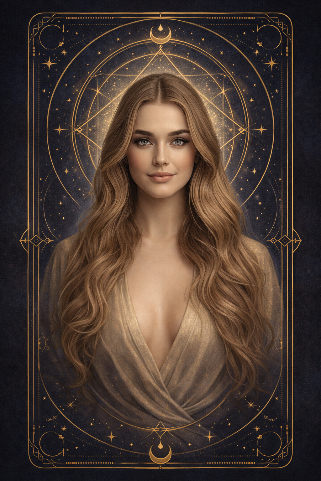 Face-down tarot card